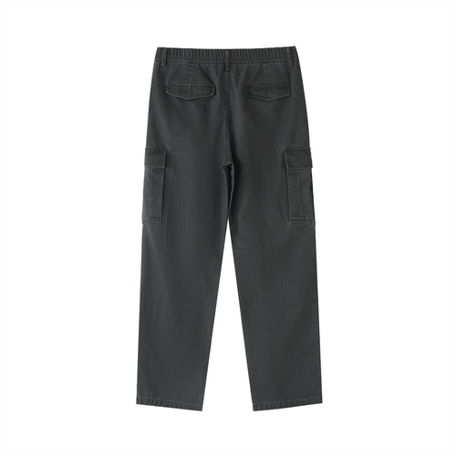 Cotton Elastic-Waist Cargo Pants