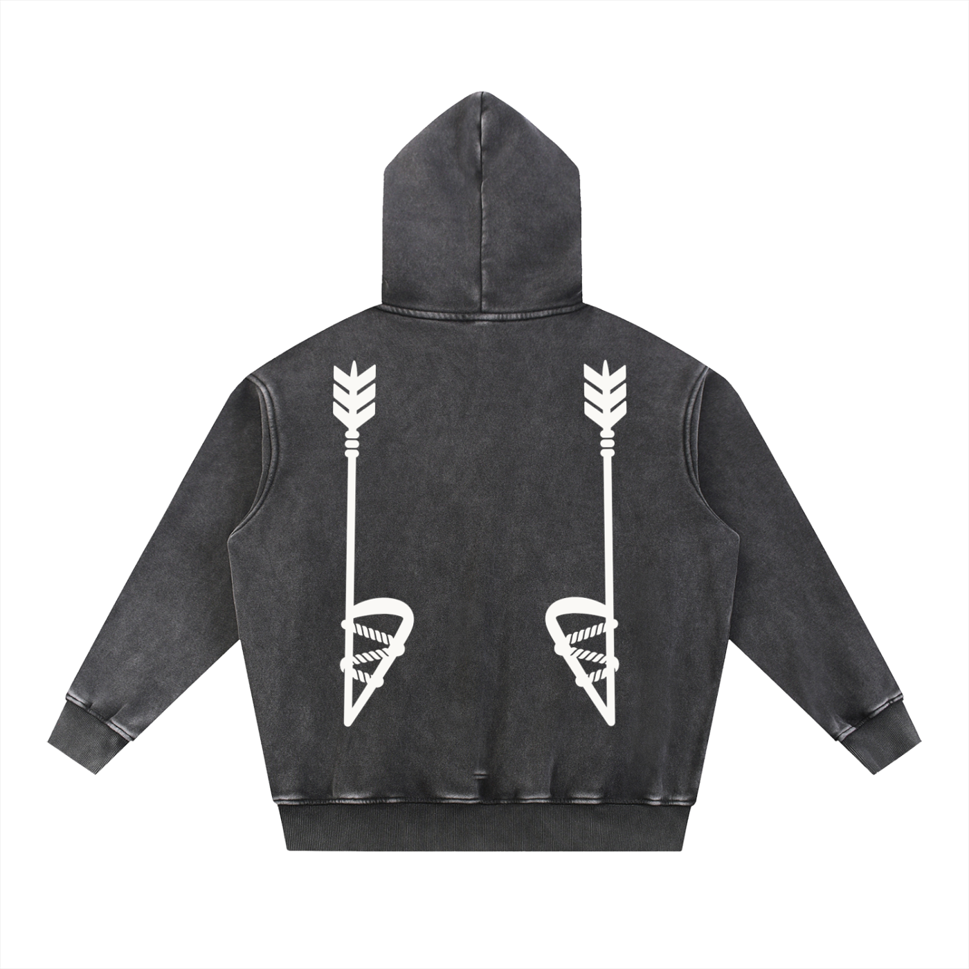Snow Wash Fleece Oversize Hoodie