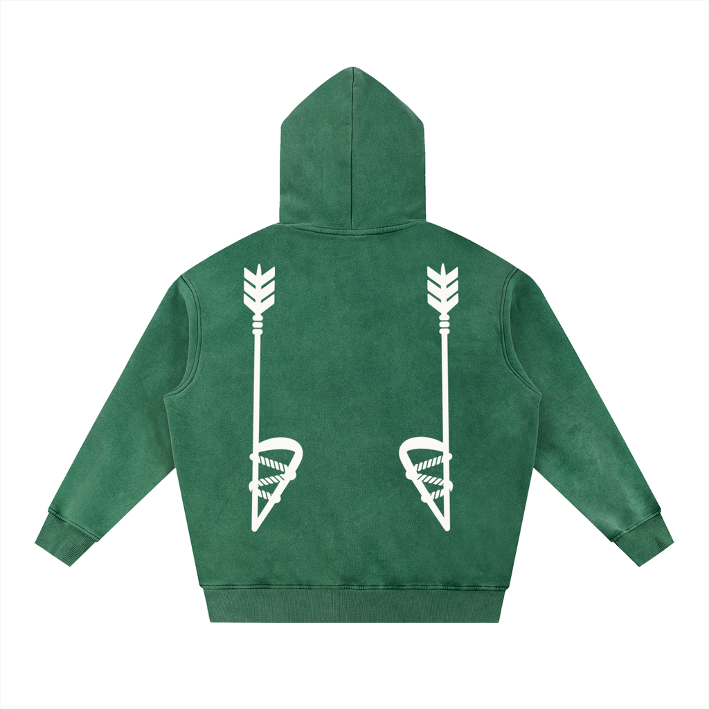 Snow Wash Fleece Oversize Hoodie