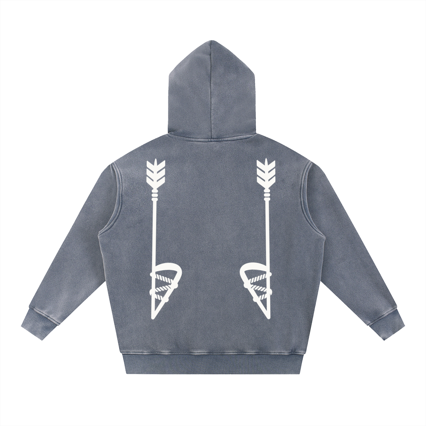 Snow Wash Fleece Oversize Hoodie